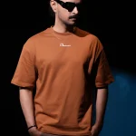 Men's Premium Drop Shoulder Oversized T-Shirt | 220 GSM 100% Cotton | Brown