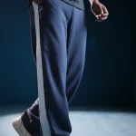 Mens AWSOMUS Baggy/Track Pants Blue Ash Color