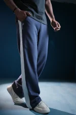 Mens AWSOMUS Baggy/Track Pants Blue Ash Color